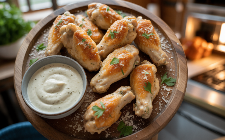 Garlic Parmesan Chicken Wings: Crispy, Cheesy, and Totally Crave-Worthy