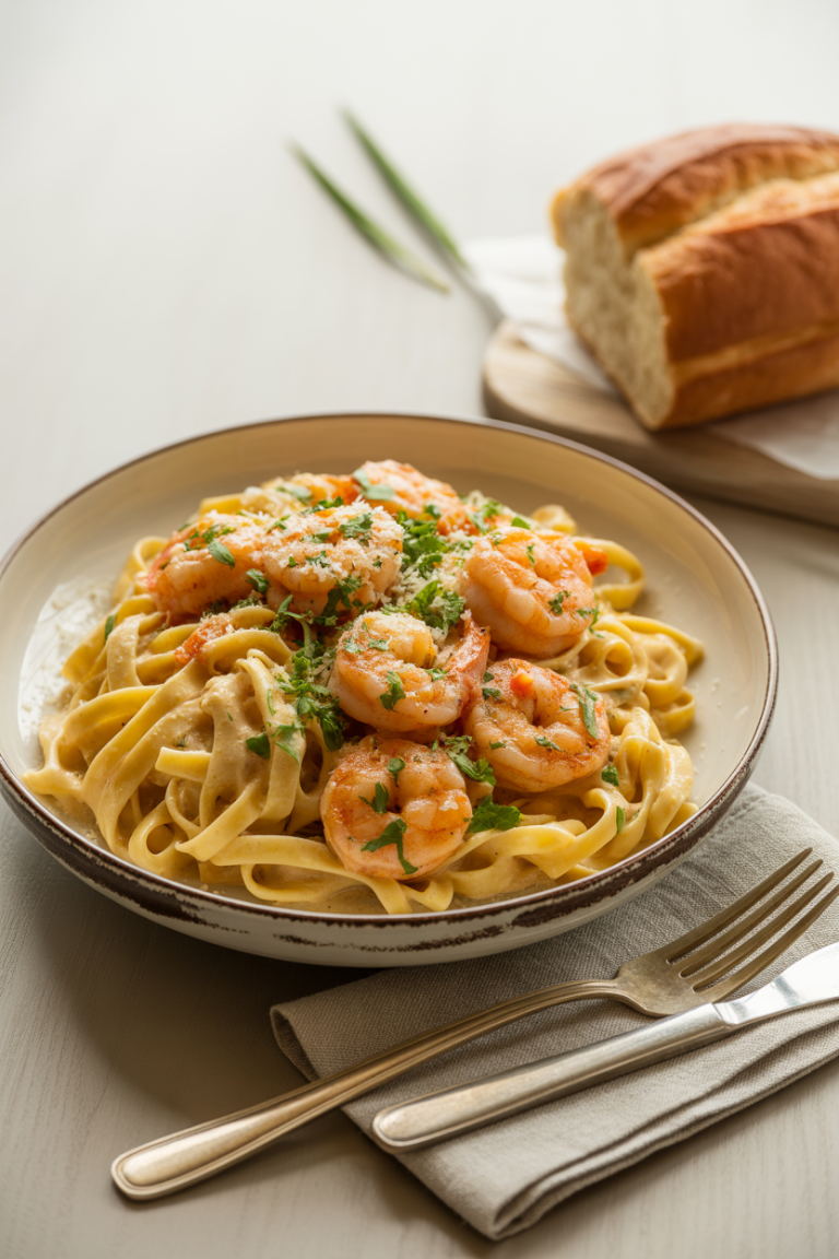 Creamy Cajun Shrimp Pasta – Spicy, Cheesy & So Delicious!