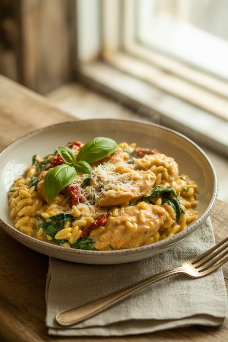 Slow Cooker Creamy Tuscan Chicken Orzo: The Ultimate Comfort Food Recipe