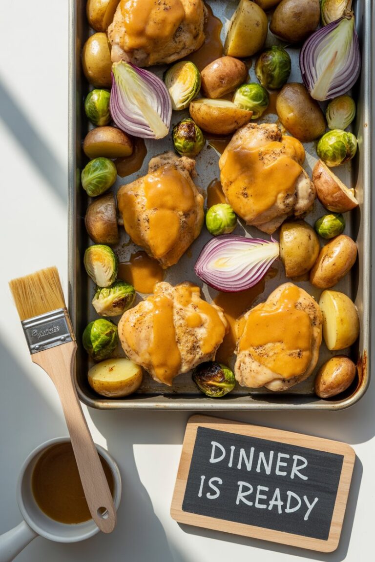Sheet Pan Maple Mustard Roasted Chicken