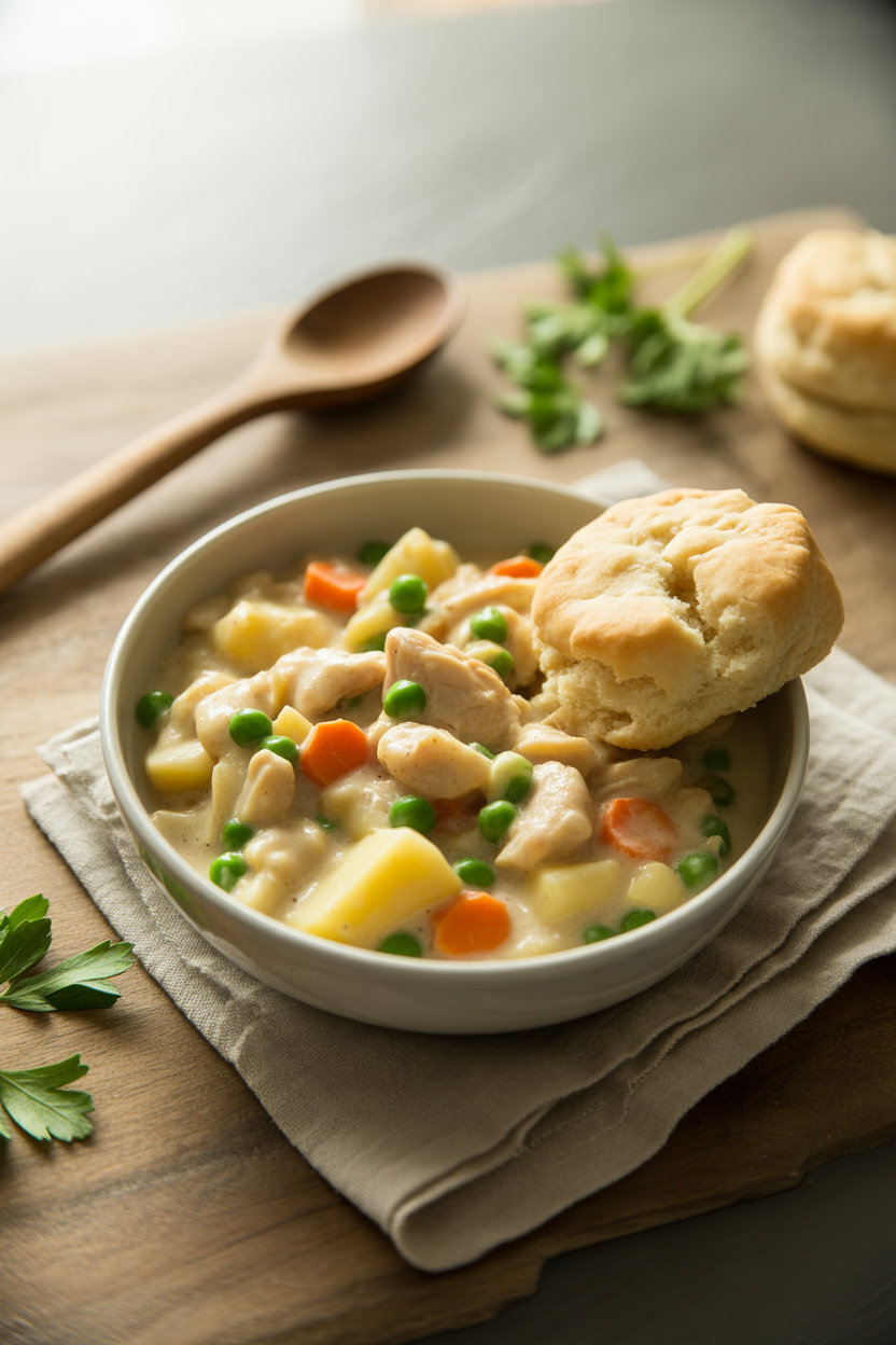 Slow Cooker Chicken Pot Pie 5 a photograph of a cozy flat lay featurin yRYD10jnTaOWRRVdOZZN4A qPCOKYRAS6KFDTYqou9oHQ
