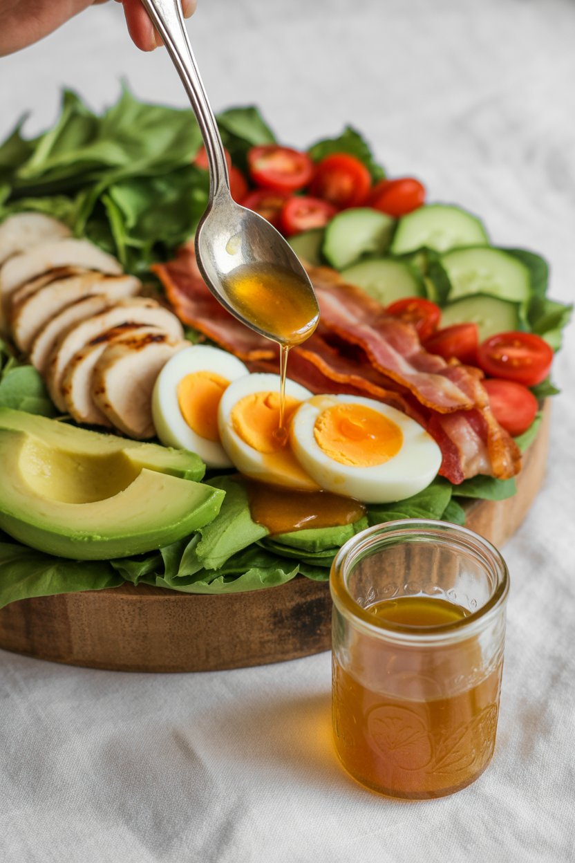 Paleo Grilled Chicken Cobb Salad 5 a photograph of a meticulously arranged YsCXb1zYRPS6lwlwJCawQw mZI6KZYuSwKGv4lMI9 hZQ