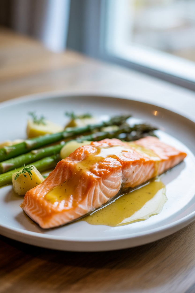 Baked Salmon with Lemon Butter Cream Sauce: The Perfect Elegant Dinner 5 a photograph of a perfectly baked salmon aQV IsnTSAi7VcGOq0tveQ 1BusY0LiR8qStVHN9Wodaw