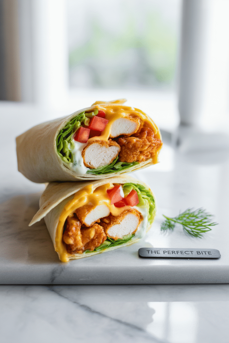 Crispy Chicken Ranch Snack Wrap