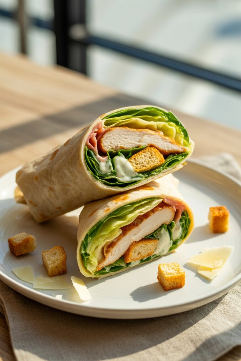 Chicken Caesar Wraps with Crunch: The Perfect Portable Meal