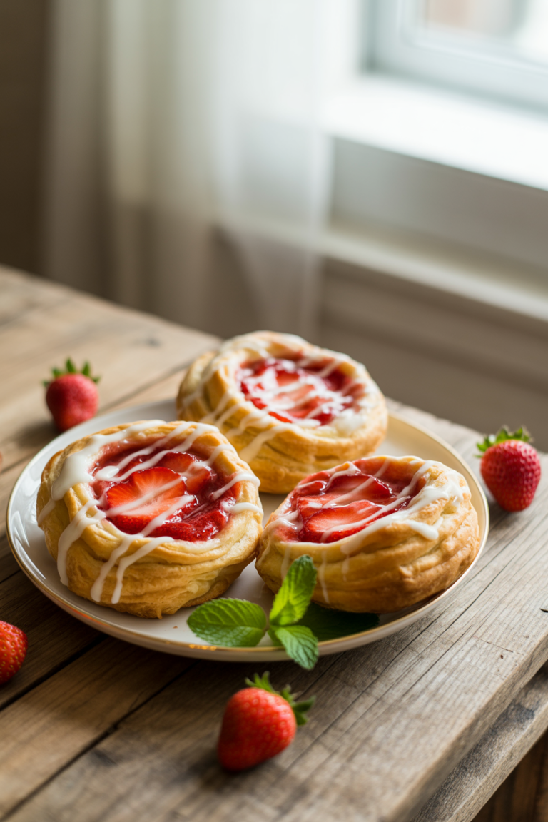 Irresistible Strawberry Cream Cheese Danish Recipe