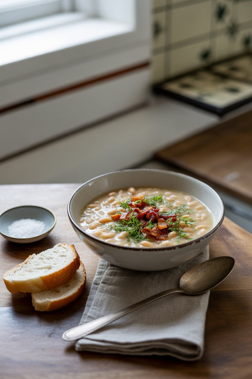 a photograph of a rustic white bowl