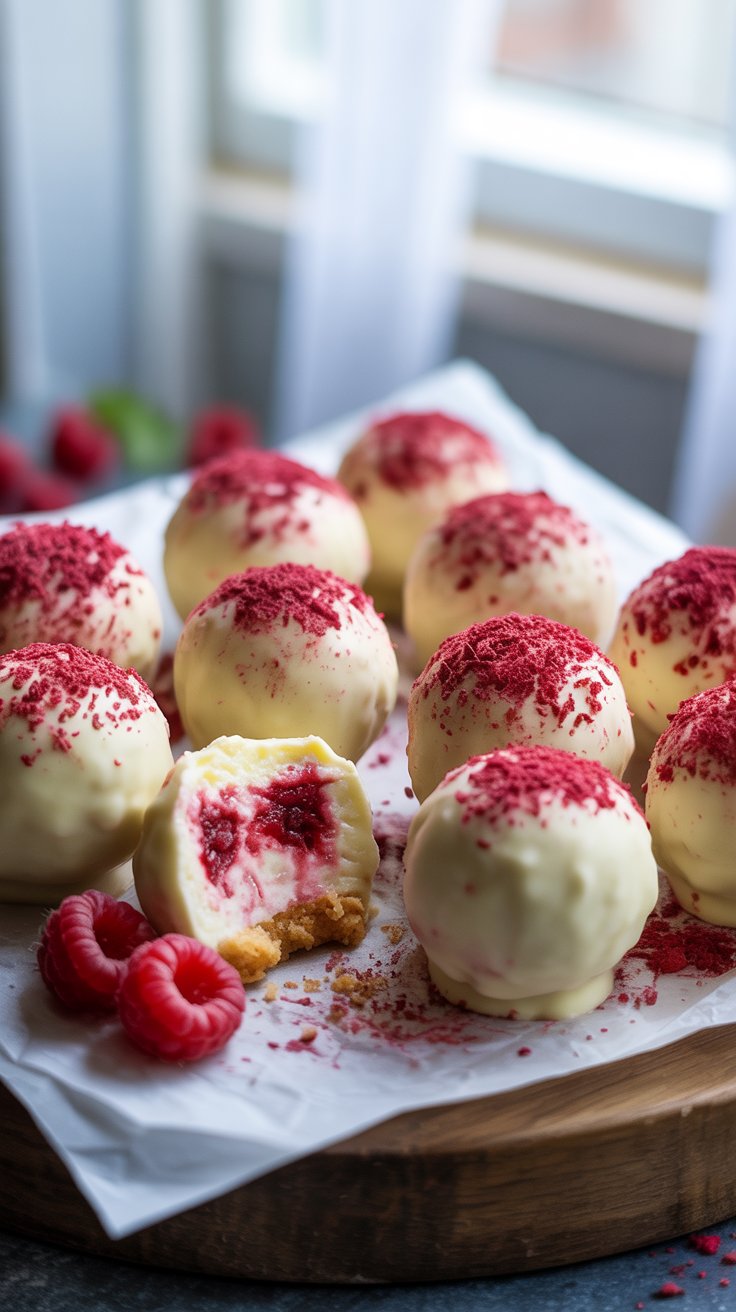 White Chocolate Raspberry Cheesecake Balls: A Decadent Dessert Recipe You’ll Love