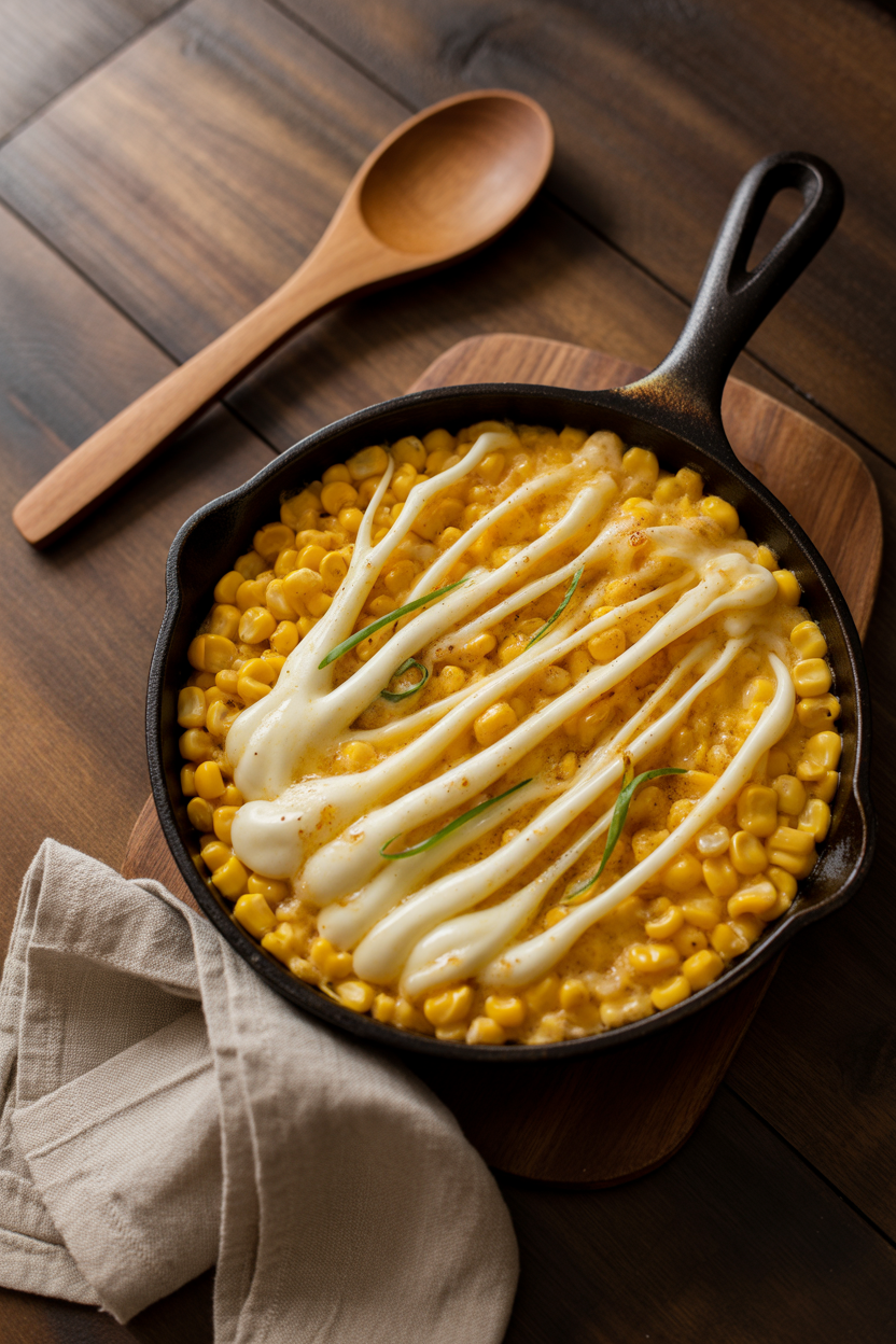 a photograph of a sizzling cast iron