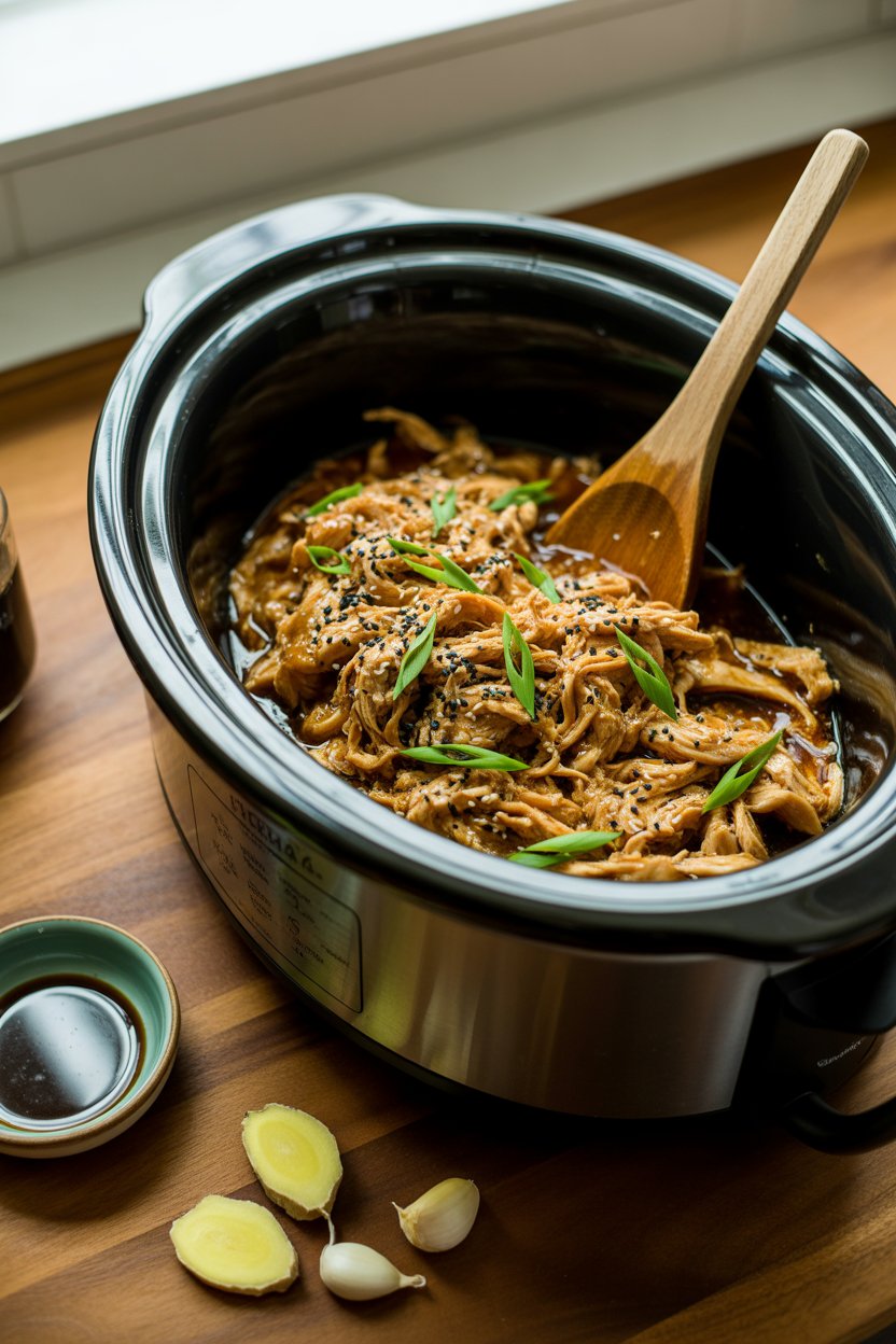 Slow Cooker Teriyaki Chicken: A Flavor-Packed Weeknight Favorite 4 a photograph of a slow cooker brimming w Pc5gva1JRE CJQB0Kp50Yg KM503uoRT C7FrICEj96dQ