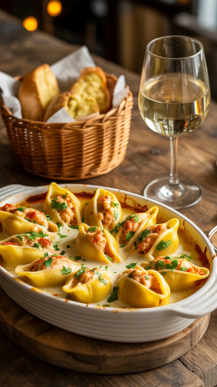 Creamy Seafood Stuffed Shells: A Delicious Recipe for Seafood Lovers