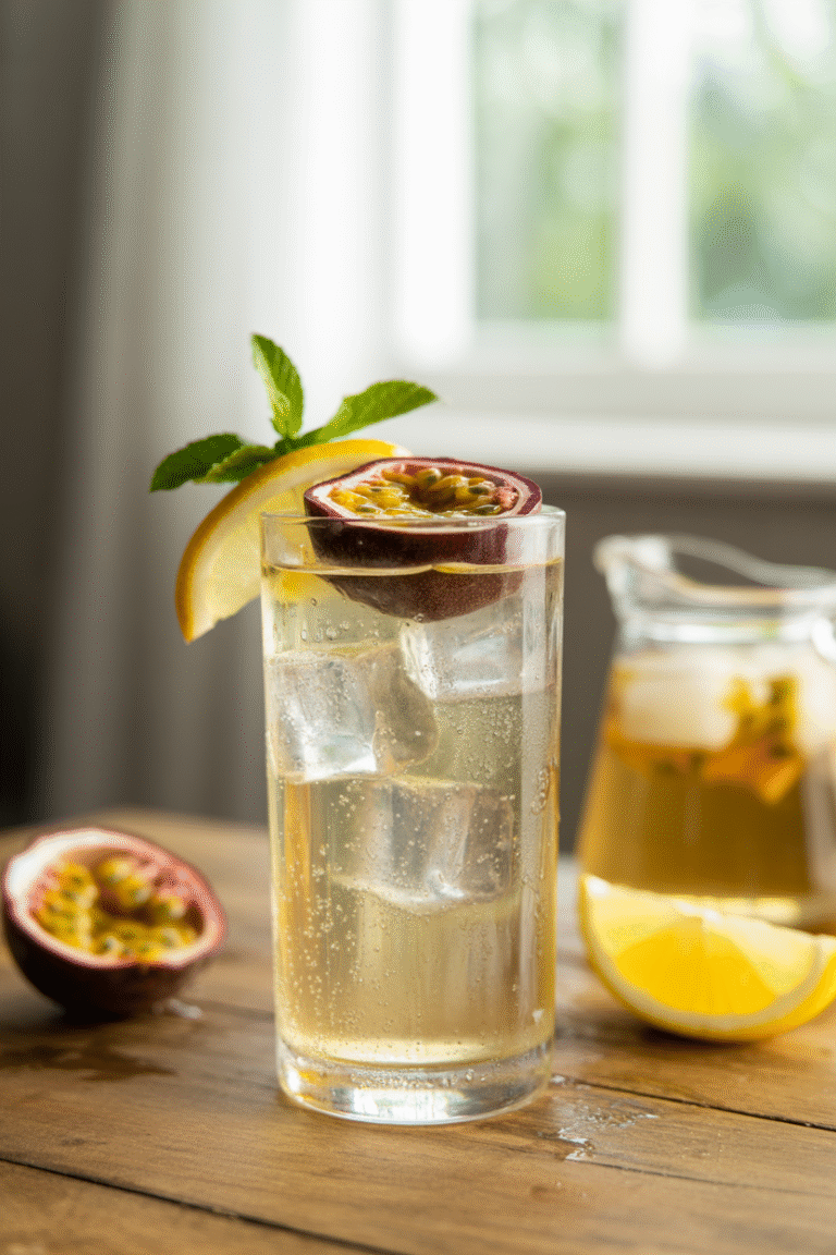 Passion Fruit Iced Tea: A Refreshing Tropical Escape in Every Sip