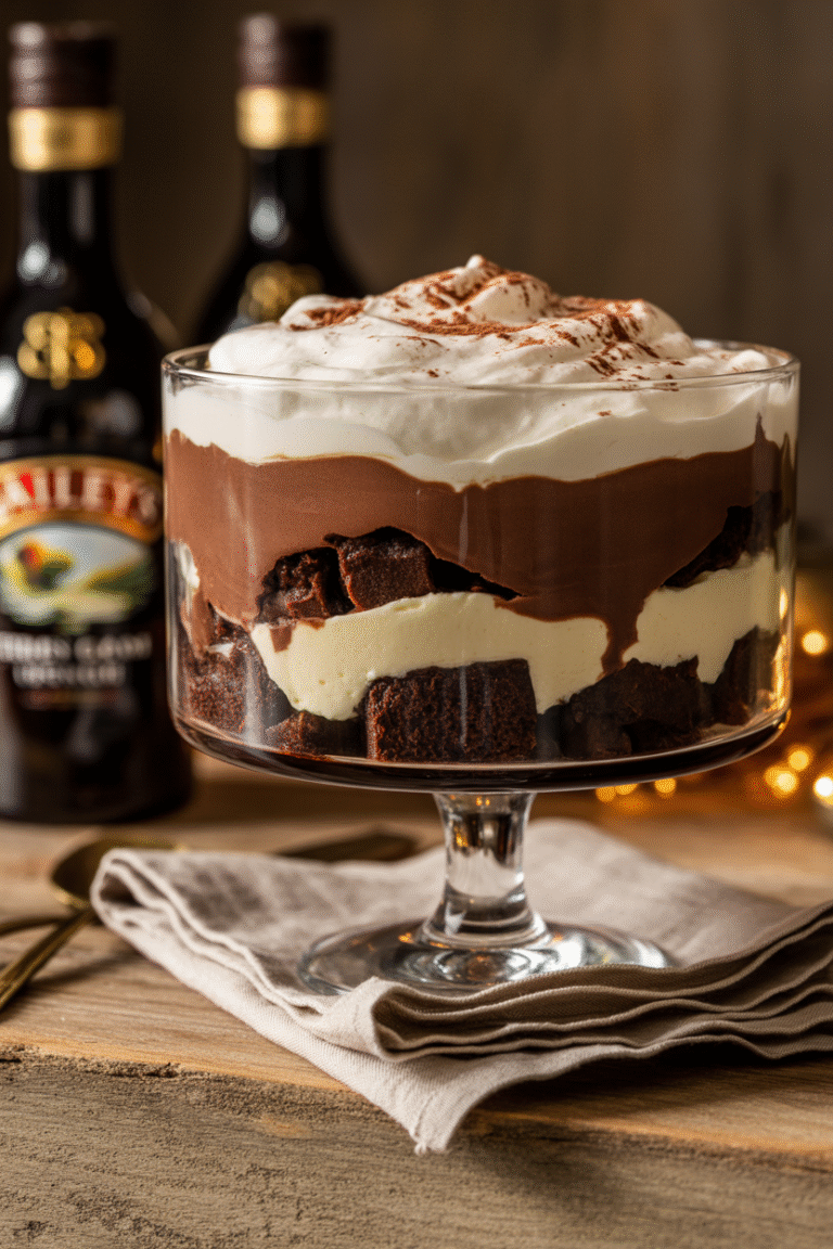 Baileys Chocolate Cheesecake Trifle