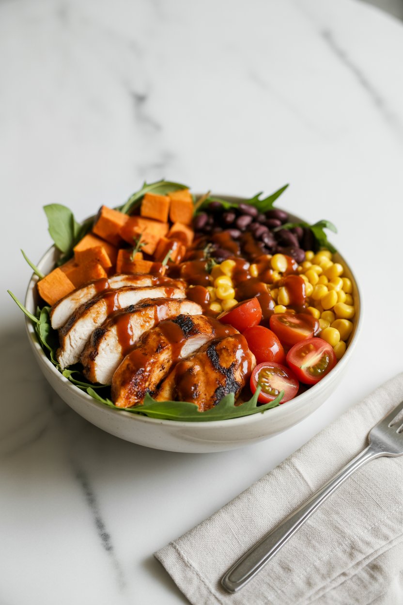 a photograph of a vibrant bbq chicken bo xlYAfRFRym80oGIQ5fDMg vpO72YaKSU62G ejtBaHUw