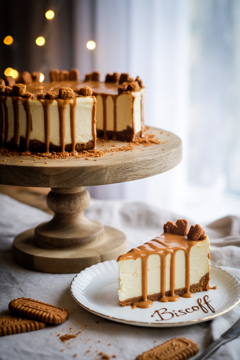 Biscoff Cheesecake: A Decadent Dessert You’ll Crave 1 a photograph of a whole biscoff cheeseca vf9G8MgWQyeS mfjXKkt8g uMBkaBp1R3qtvj9fZdiA7Q