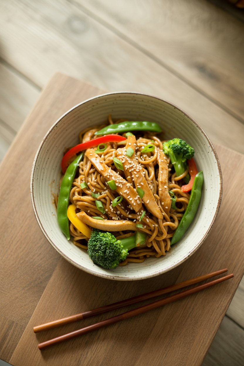 Chicken Stir Fry Noodles 3 a photograph of chicken stir fry noodles DnBzKQ9uQTqFSnfEQbiwVA 4x2gs q T9WW6VR4hjG3iw