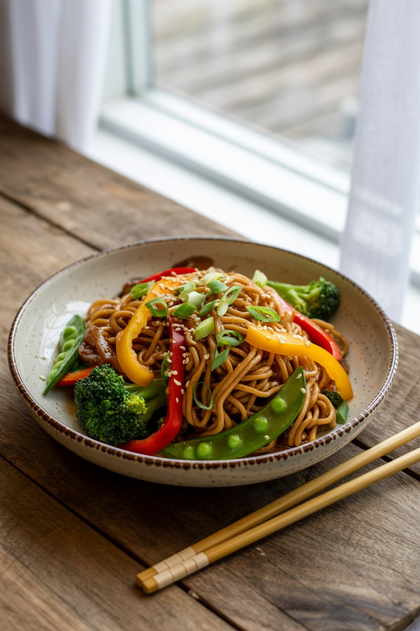 Chicken Stir Fry Noodles 5 a photograph of chicken stir fry noodles siuj7cGBSQ2j8DuicmUxZQ 4x2gs q T9WW6VR4hjG3iw