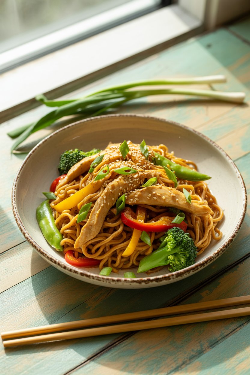 Chicken Stir Fry Noodles 1 a photograph of chicken stir fry noodles wQu6q 3uSTymT6HYpab7RA 4x2gs q T9WW6VR4hjG3iw