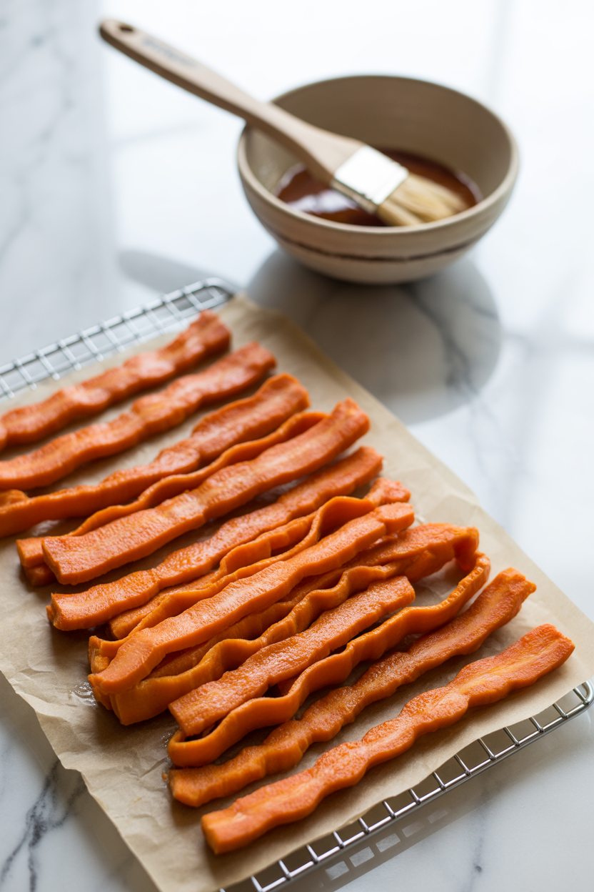 Air Fryer Carrot Bacon – Crispy, Smoky & Surprisingly Addictive 3 a photograph of freshly cooked carrot ba W382WfRST5GcX3S0MeofOg 0 m17lj0SEyTP5cmCXuBeA