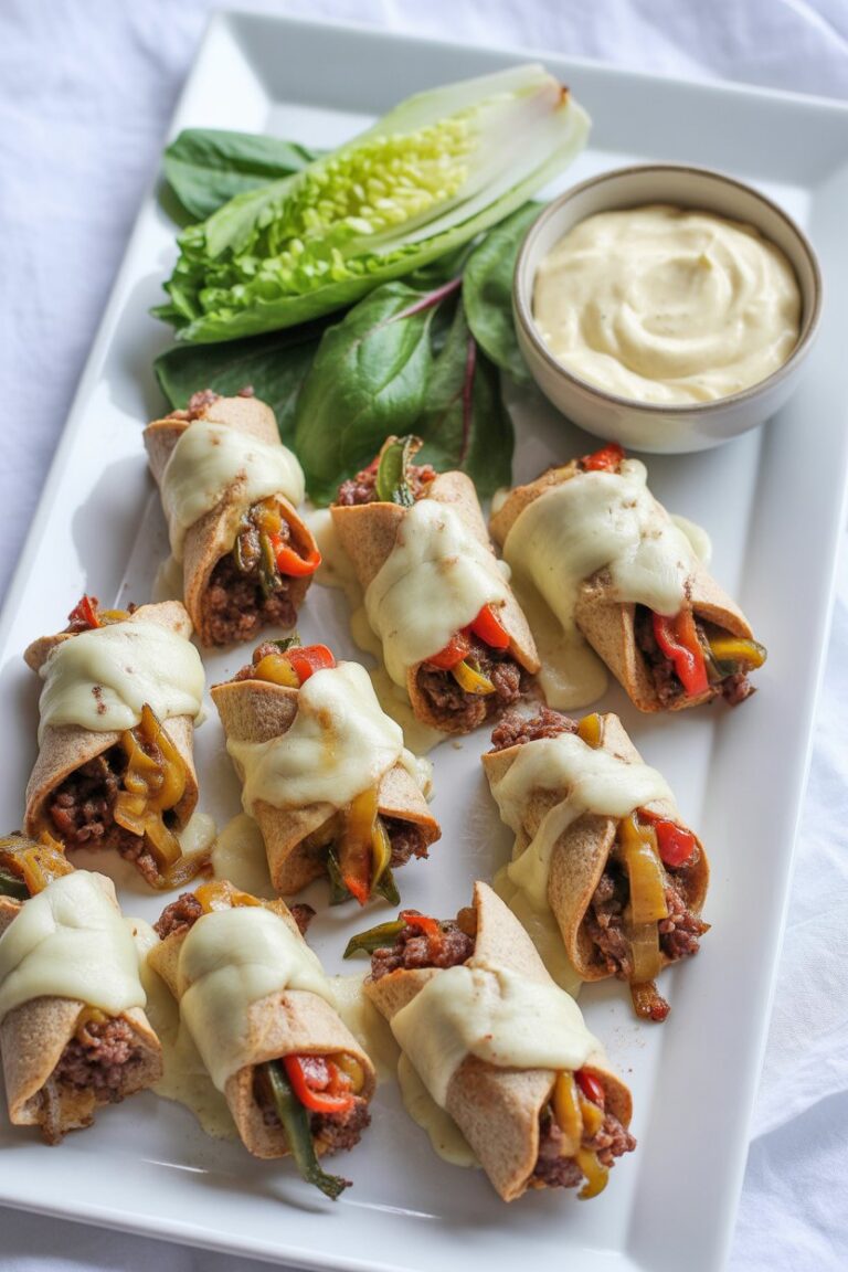 Keto Philly Cheesesteak Roll Ups