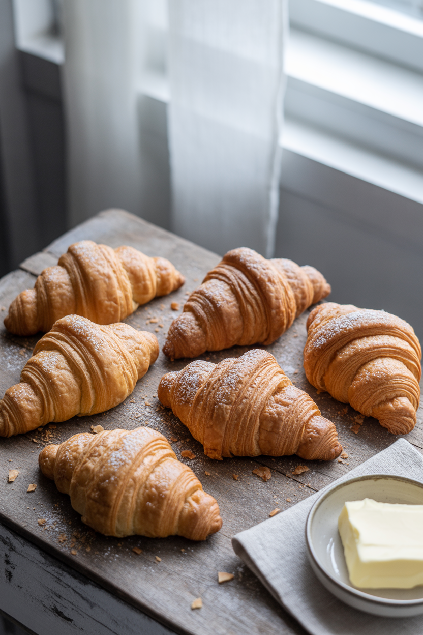 Flaky Homemade Croissants: A Buttery Delight Worth Every Layer 3 a photograph of six freshly baked croiss Uo 9FRf1Ra 0RBlsPcGHg SEJOyCJeRTOnpelzBE5Ojw