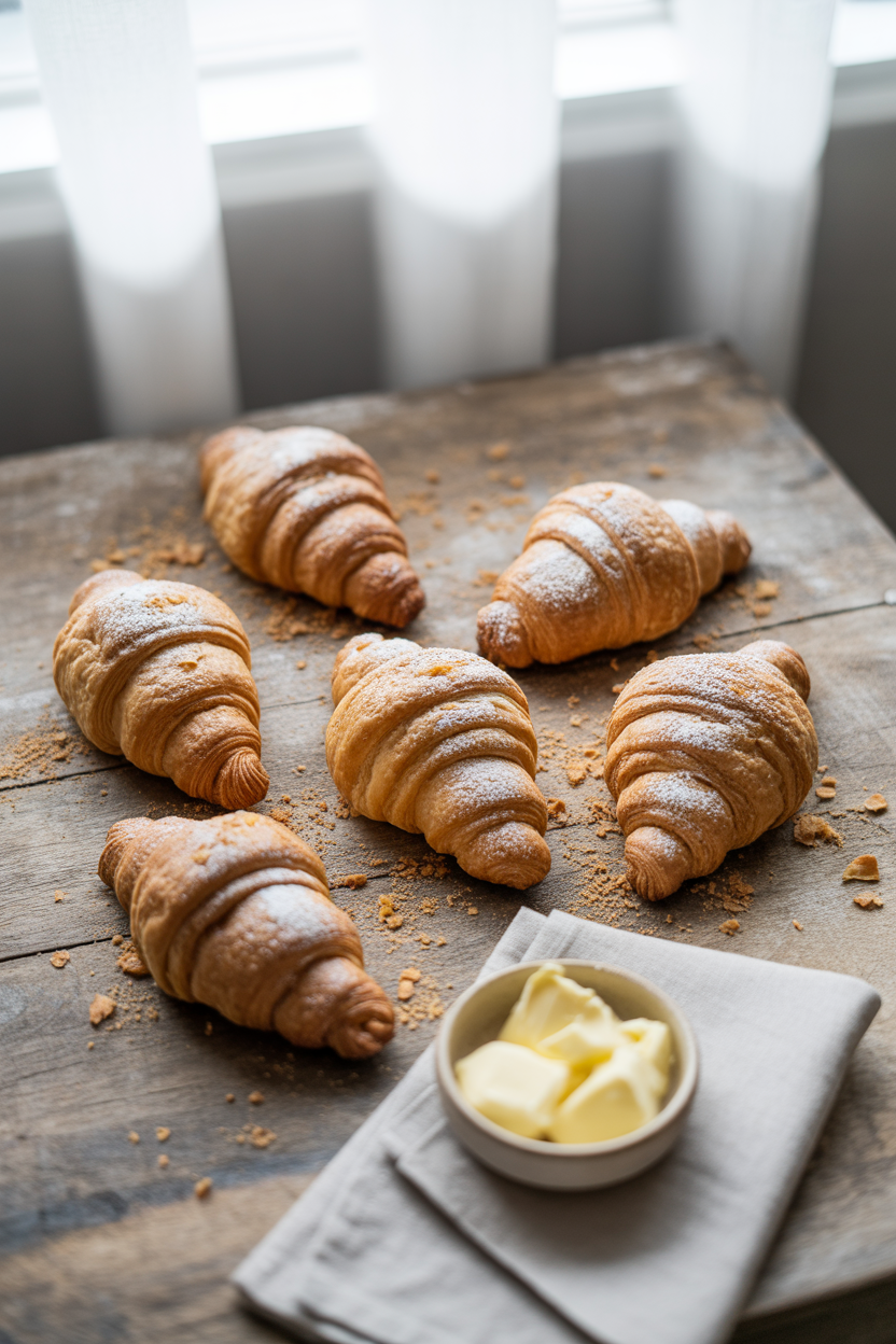 Flaky Homemade Croissants: A Buttery Delight Worth Every Layer 5 a photograph of six freshly baked croiss nN1I60y TGuc6cXA jJhrg SEJOyCJeRTOnpelzBE5Ojw