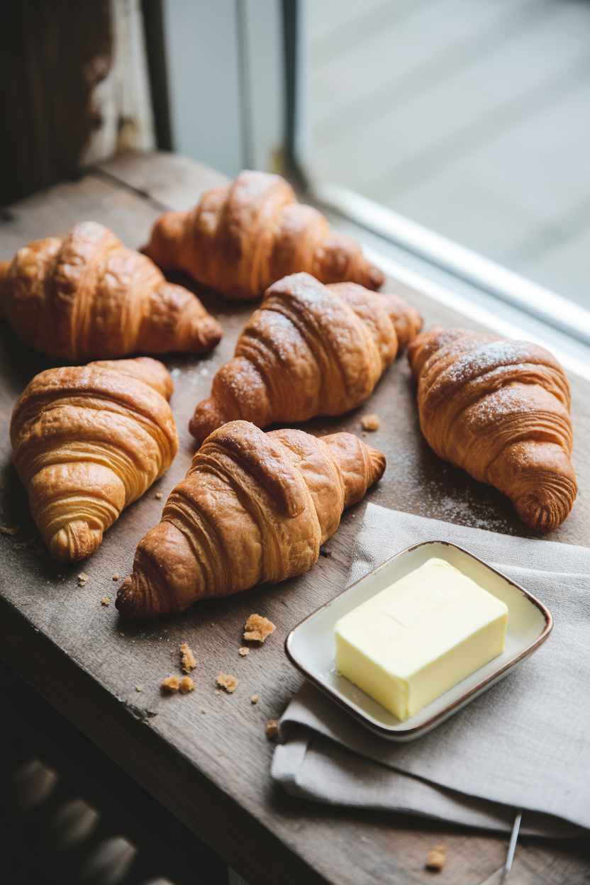 Flaky Homemade Croissants: A Buttery Delight Worth Every Layer 4 a photograph of six golden brown croissa fMiNWIFAQhuGlLRf8vG6aQ SEJOyCJeRTOnpelzBE5Ojw