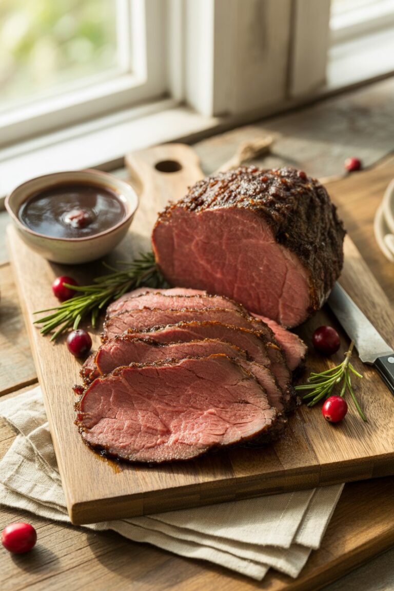 Cranberry Balsamic Roast Beef