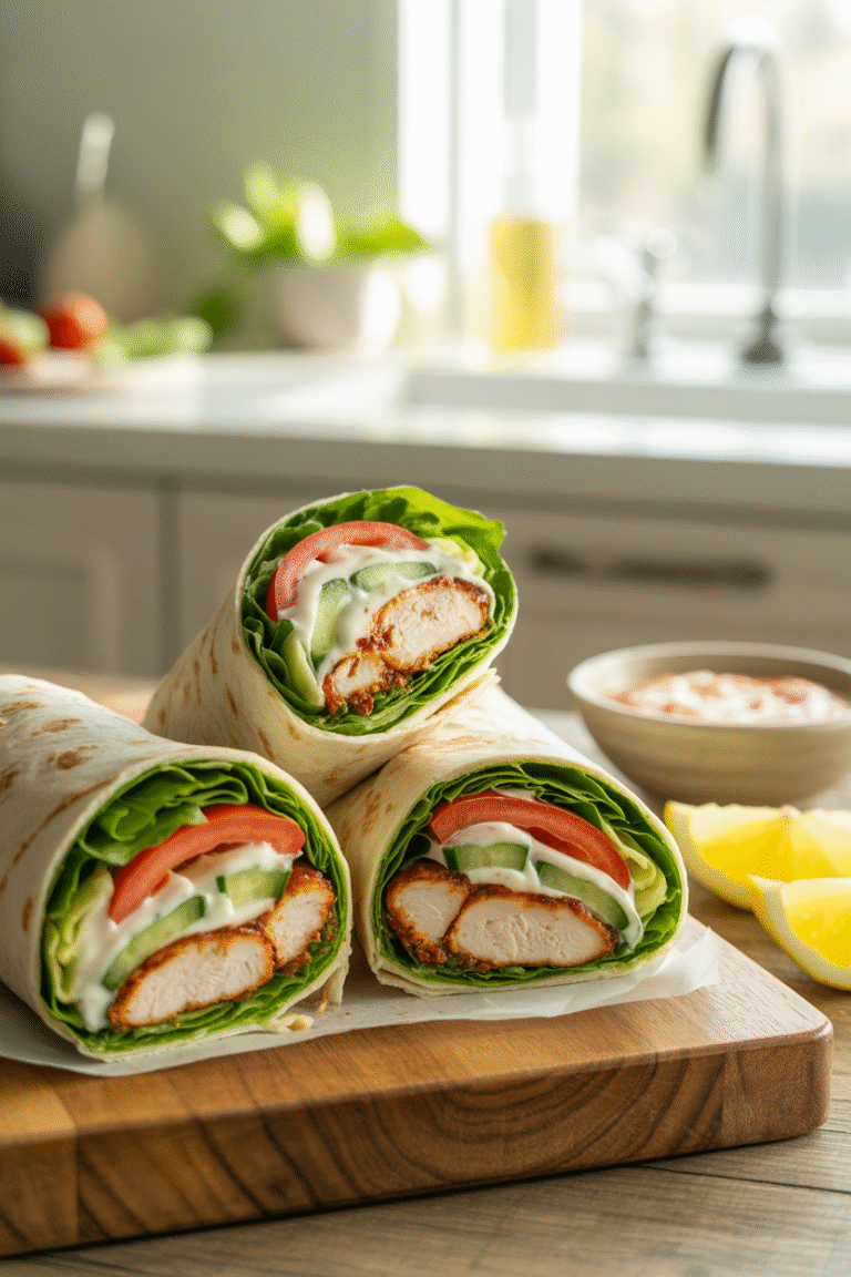 Garlic Chicken Wraps 11 Garlic Chicken Wraps