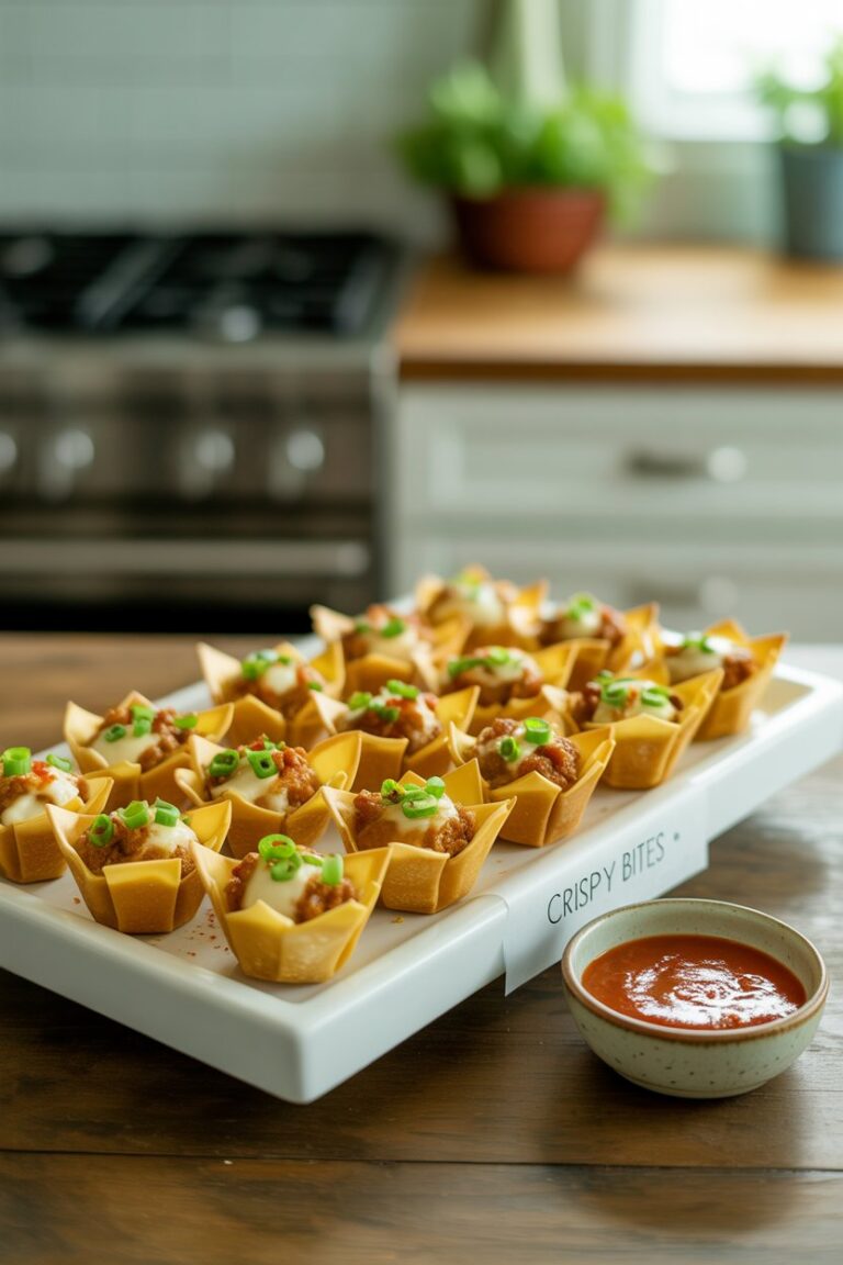 Sausage Wonton Cups