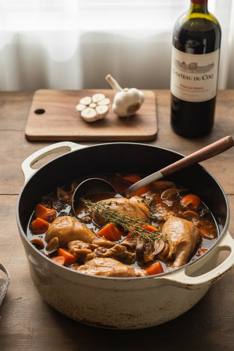 Braised Chicken in Red Wine: A Comforting Classic You’ll Crave