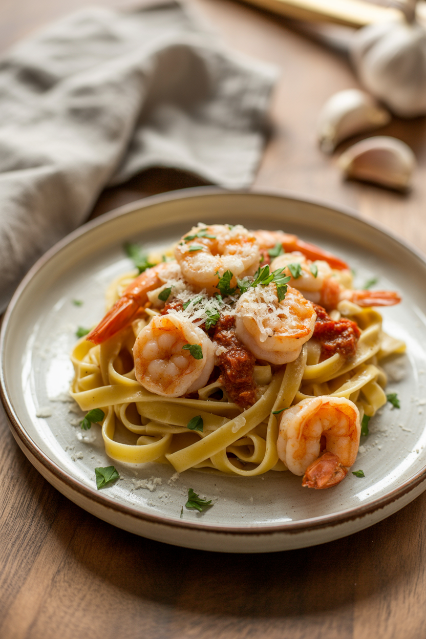 Marry Me Shrimp Pasta – Creamy, Garlicky & Absolutely Delicious! 4 a plated serving of marry me shrimp past GfdkWiMQQcO MquKYEpnNw Q W0 obpQcuNodRzIVbdUw