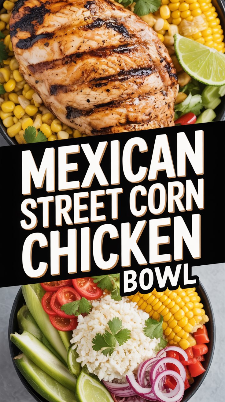 Mexican Street Corn Chicken Bowl – A Colorful, Healthy Dinner Idea with Grilled Chicken!
