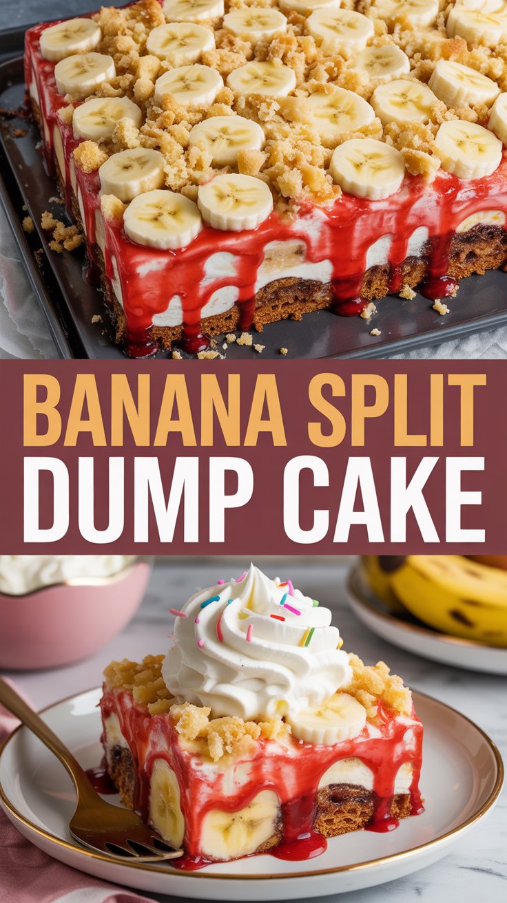 Banana Split Dump Cake – An Irresistibly Easy Dessert!