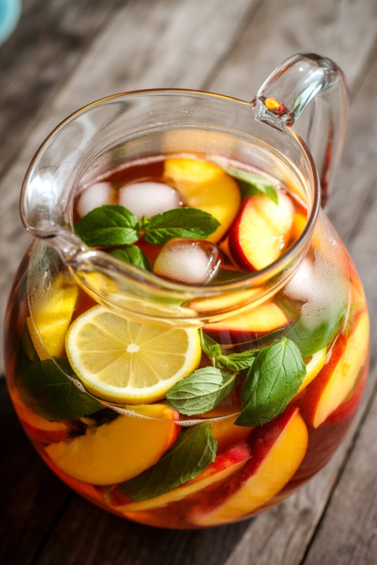 Peach Sangria Recipe – Refreshing Summer and winter Drink